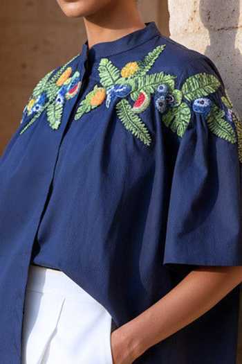 Studio Moda India The Orchard Embroidered Shirt