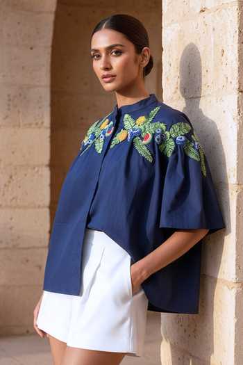 Studio Moda India The Orchard Embroidered Shirt