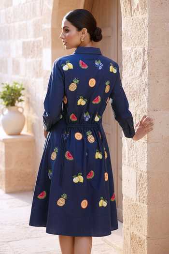 Studio Moda India The Lush Elan Fruit Embroidered Dress