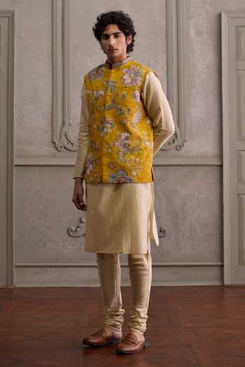 Kalista Zivansh Printed Bundi & Kurta Set 
