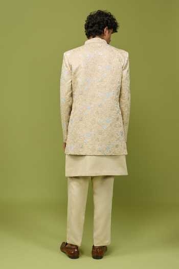 Arihant Rai Sinha Mens Sherwani Set With Kurta and Pant 