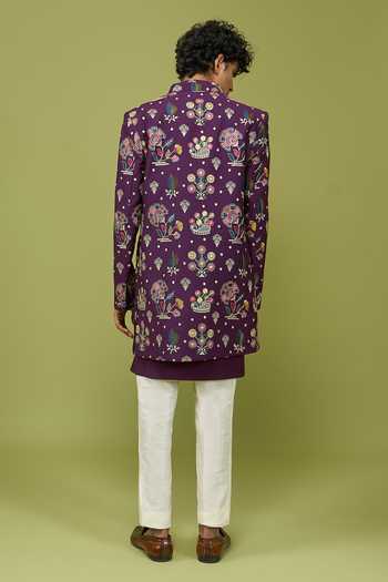 Arihant Rai Sinha Pattern PC Sherwani Set 