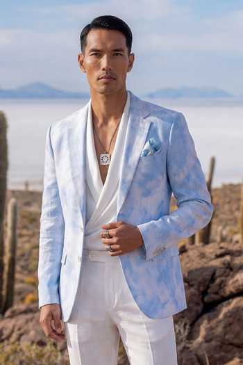 Bubber Couture Airen Tie Dye Pattern Blazer 