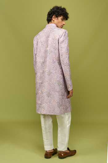 Arihant Rai Sinha Art Silk Sherwani & Pant Set 