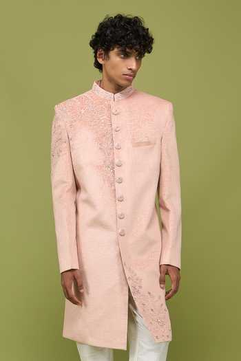 Arihant Rai Sinha Embroidered Sherwani Jacket & Pant Set Mens Indian 