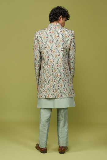 Arihant Rai Sinha Pattern Pc Sherwani Set 