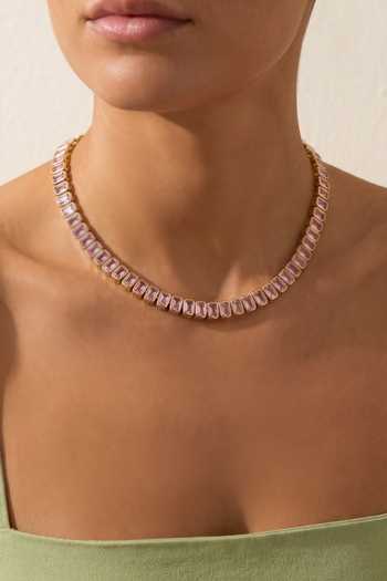 ESME Keystone Tennis Necklace 