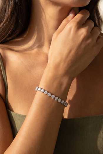 Buy ESME Silver Plated Affinity Heart Cut Crystal Bracelet Online at Aza Fashions Buy_ESME_Silver Plated Affinity Heart Cut Crystal Bracelet _Online_at_Aza_Fashions