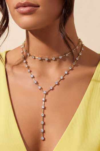 ESME Gold Plated Meridian Lariat Necklace Online at Aza Fashions ESME_Gold Plated Meridian Lariat Necklace _Online_at_Aza_Fashions