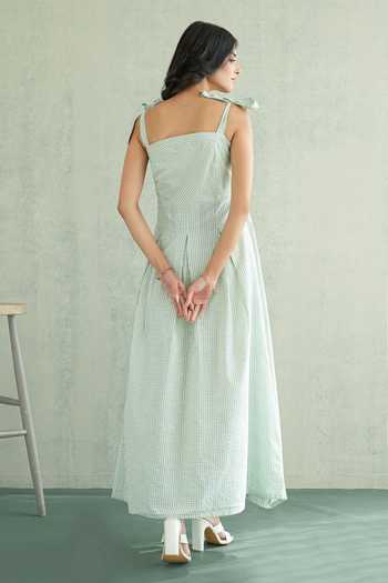 Masoomm Mint Galeto Woven Dress