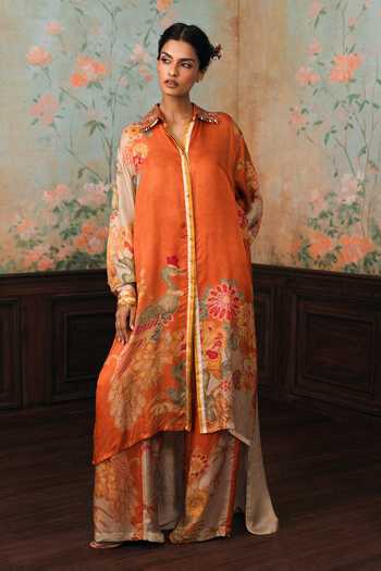 Paulmi And Harsh Meredith Printed Kurta & Palazzo Set 
