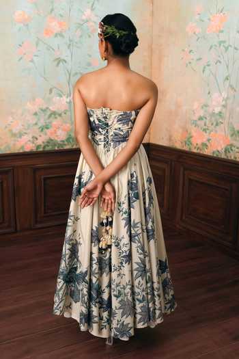 Paulmi And Harsh Emilia Floral Print Dress 