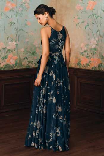 Paulmi And Harsh Alaya Printed Jumpsuit With Belt 