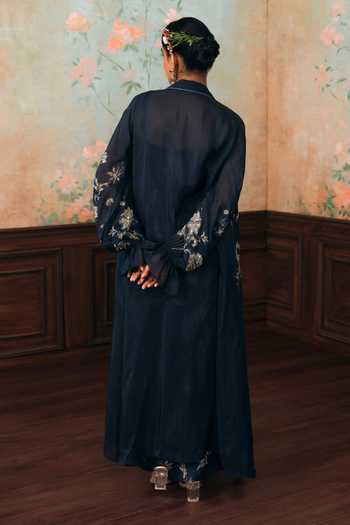 Paulmi And Harsh Elio Printed Dress With Jacket 