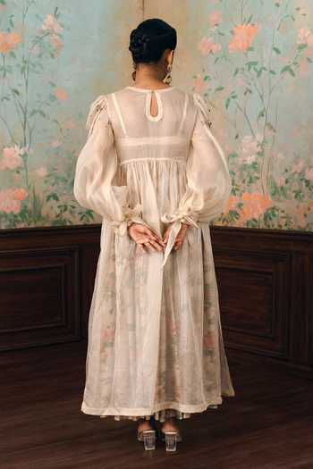 Paulmi And Harsh Rosalie Embroidered Jacket Skirt Set 