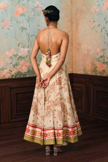 Paulmi And Harsh Delphine Printed Anarkali Set 