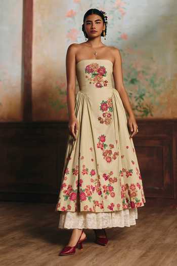 Paulmi And Harsh Emilia Printed Dress 