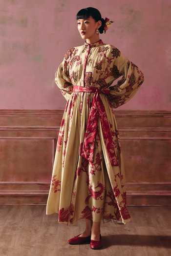 Paulmi And Harsh Cordelia Printed Maxi Dress 