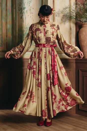 Paulmi And Harsh Cordelia Printed Maxi Dress 