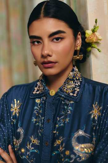 Paulmi And Harsh Cecily Printed Shirt & Skirt Set 