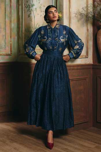 Paulmi And Harsh Cecily Printed Shirt & Skirt Set 