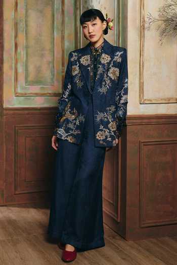 Paulmi And Harsh Lillian Printed Blazer Set 