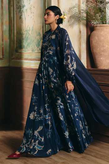 Paulmi And Harsh Winnie Printed Jumpsuit With Jacket 