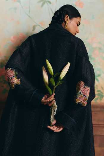 Paulmi And Harsh Daphne Printed Jacket Palazzo Set