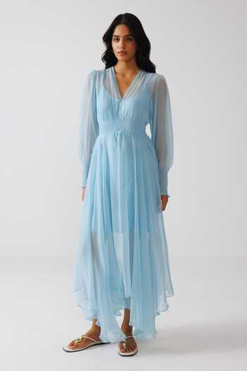 Reena Sharma Asymmetric Maxi Dress 