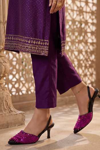 Buy_Sole House_Fuchsia Eclipse Crystal Embellished Kitten Heels 