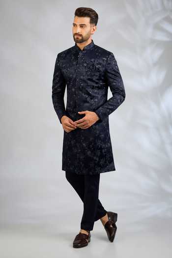 SPRING BREAK Floral Embroidered Sherwani Set 