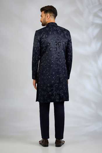 SPRING BREAK Floral Embroidered Sherwani Set 
