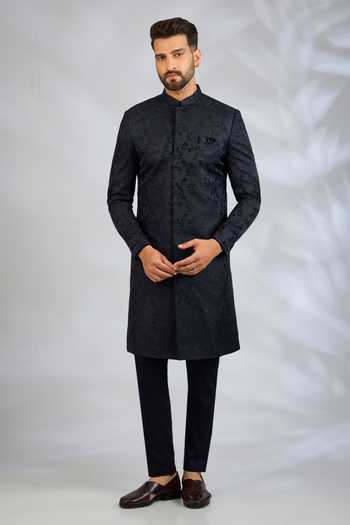 SPRING BREAK Botanical Embroidered Sherwani Set