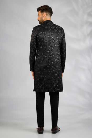 SPRING BREAK Floral Embroidered Sherwani Set