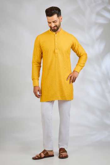 Spring Break Embroidered Kurta Set