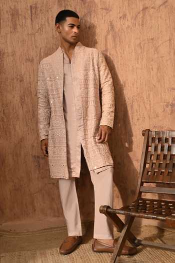 Sulakshna Jasra Chanderi Kurta & Pyjama Set 
