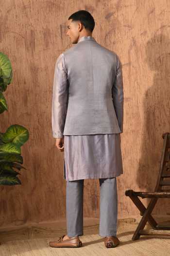 Sulakshna Jasra Embroidered Nehru Jacket Set 