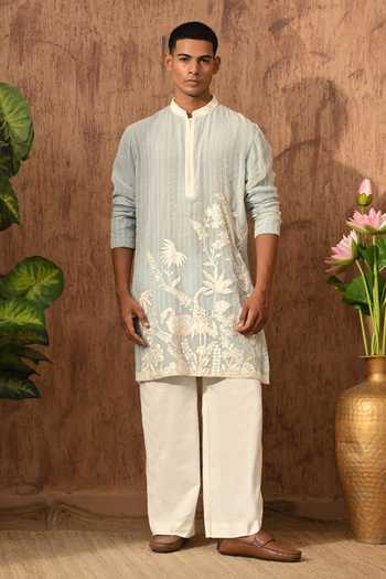 Sulakshna Jasra Organza Kurta & Pyjama Set 