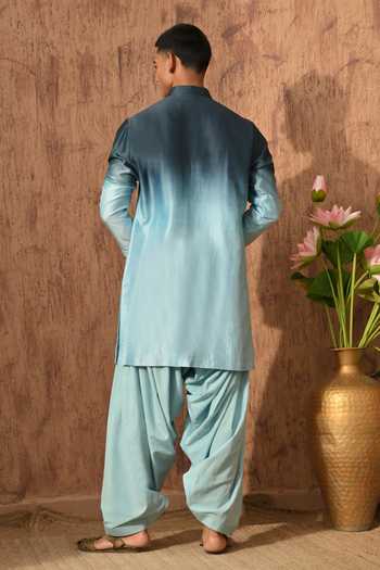 Sulakshna Jasra Mirror Embroidered Chanderi Kurta & Salwar Set 