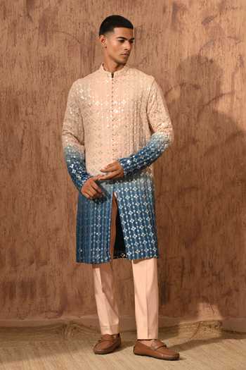 Sulakshna Jasra Embroidered Georgette Kurta & Pant Set 