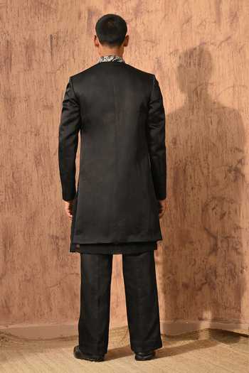 Sulakshna Jasra Linen Satin Sherwani Set 