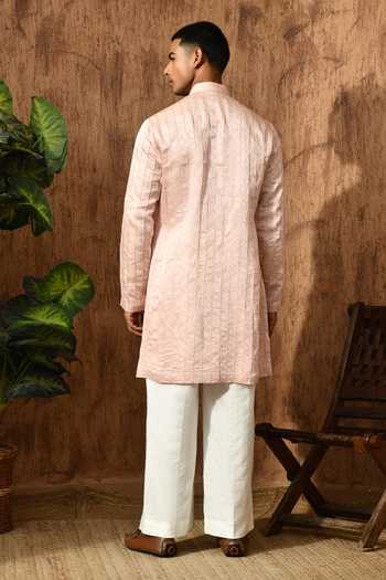 Sulakshna Jasra Zardozi Embroidered Kurta & Pant Set 