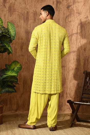 Sulakshna Jasra Embroidered Georgette Kurta & Salwar Set 