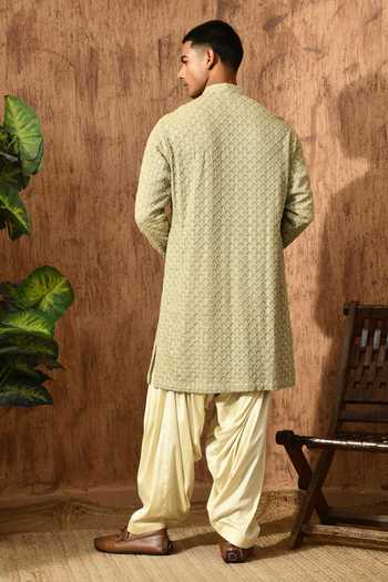 Sulakshna Jasra Embroidered Georgette Kurta & Salwar Set 