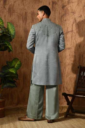 Sulakshna Jasra Mettalic Sherwani Set 