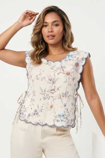 Verano By Tanya Clea Floral Print Vest 