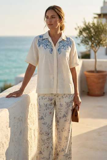 Verano By Tanya Luma Botanical Broderie Anglaise Shirt 