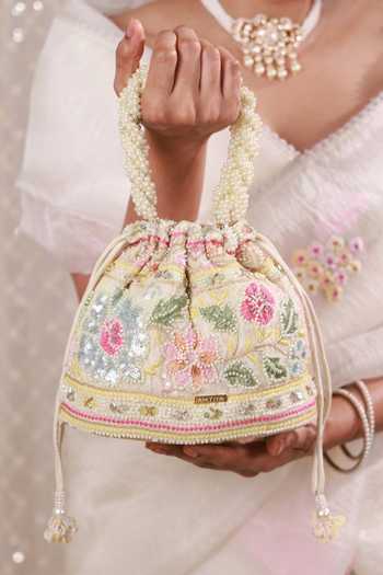 AMYRA Gulbahar Embroidered Bucket Bag