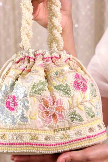 AMYRA Gulbahar Embroidered Bucket Bag