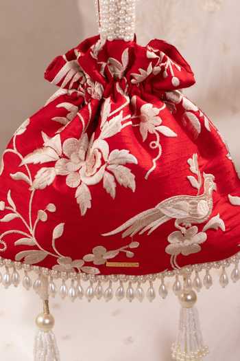 AMYRA Bulbul Embroidered Potli